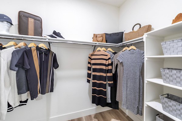 bedroom closet at Marlowe South Las Vegas Apartments