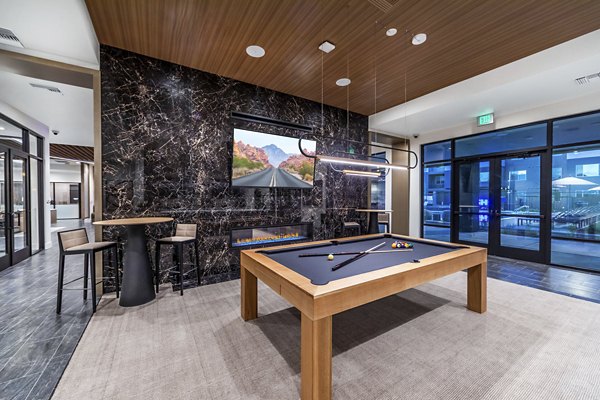 clubhouse game room at Marlowe South Las Vegas Apartments