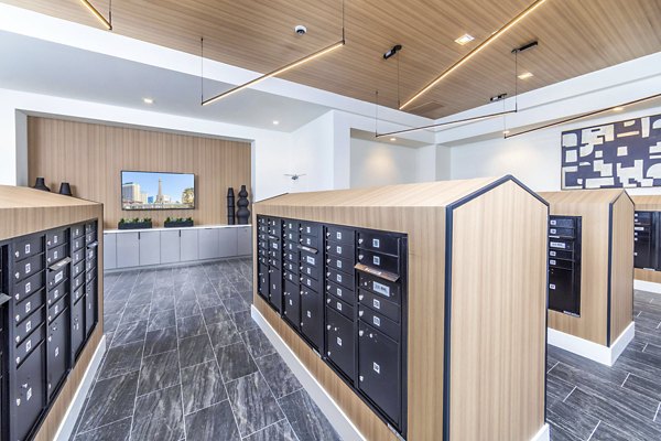 mail room at Marlowe South Las Vegas Apartments
