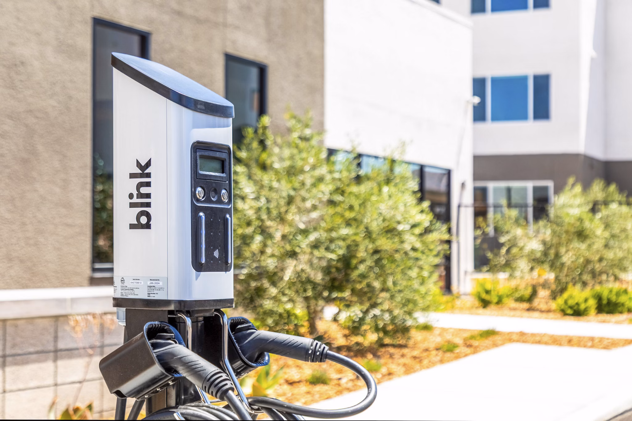 car charging station at Marlowe South Las Vegas Apartments