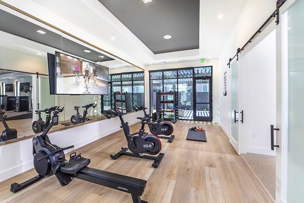 fitness center at Marlowe South Las Vegas Apartments