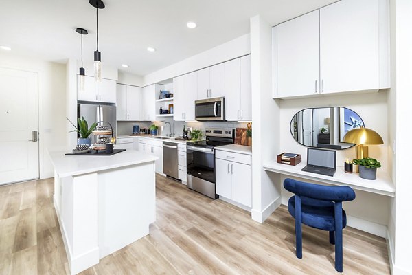 kitchen/home office at Marlowe South Las Vegas Apartments