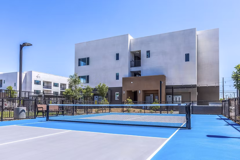 tennis court at Marlowe South Las Vegas Apartments
