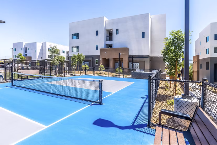 tennis court at Marlowe South Las Vegas Apartments