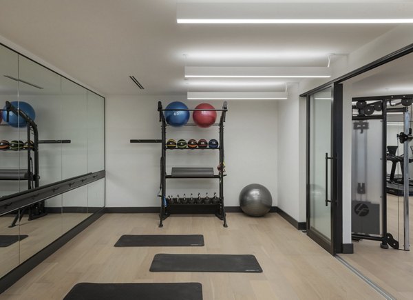 yoga studio at The Driftway Apartments