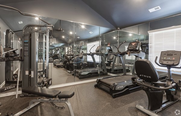 fitness center at Amberwood at Lochmere Apartments 