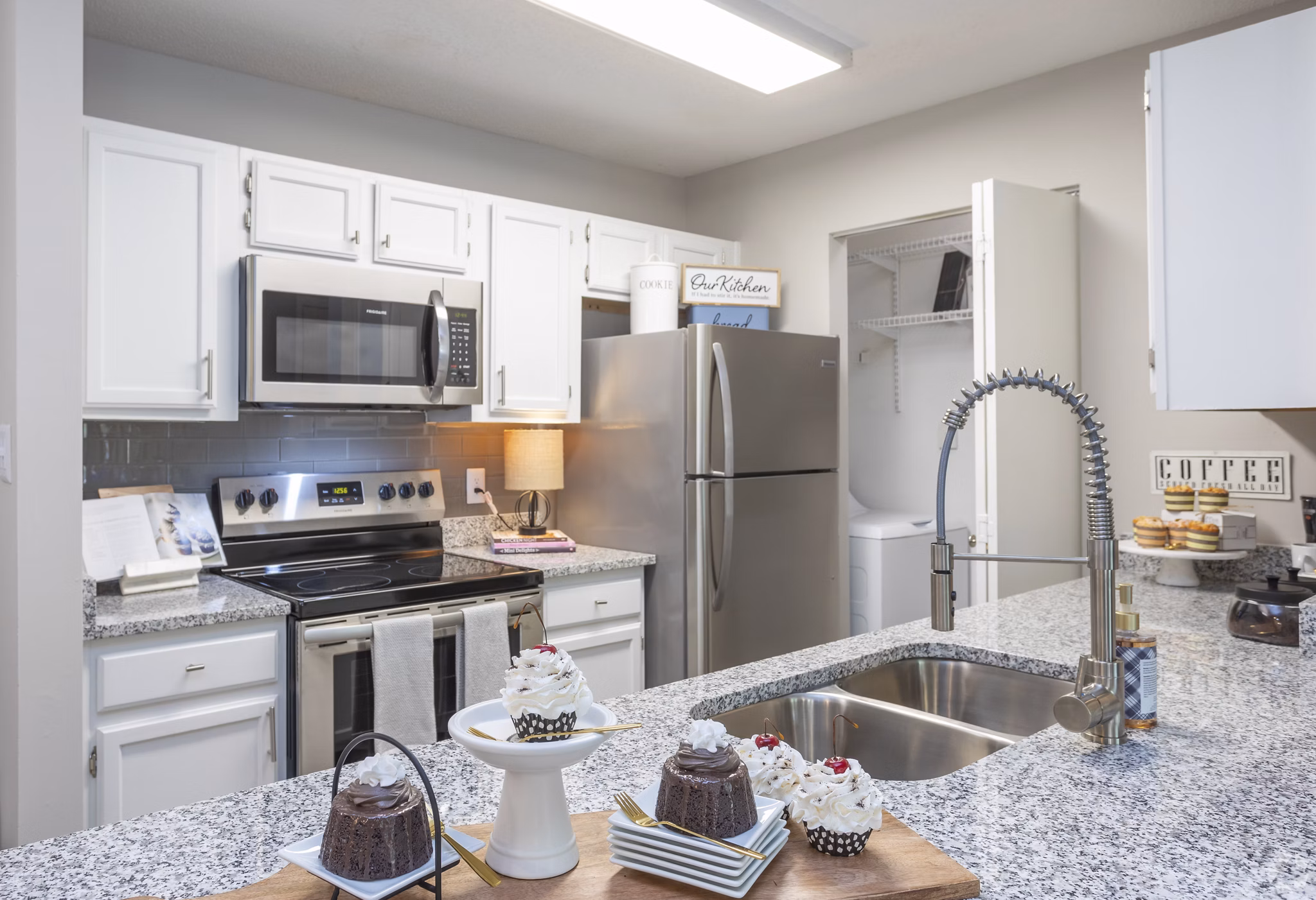 kitchen at Amberwood at Lochmere Apartments 