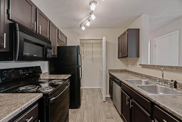 kitchen at Amberwood at Lochmere Apartments 