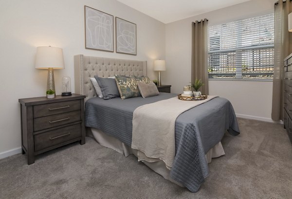 bedroom at Aventine Apartments