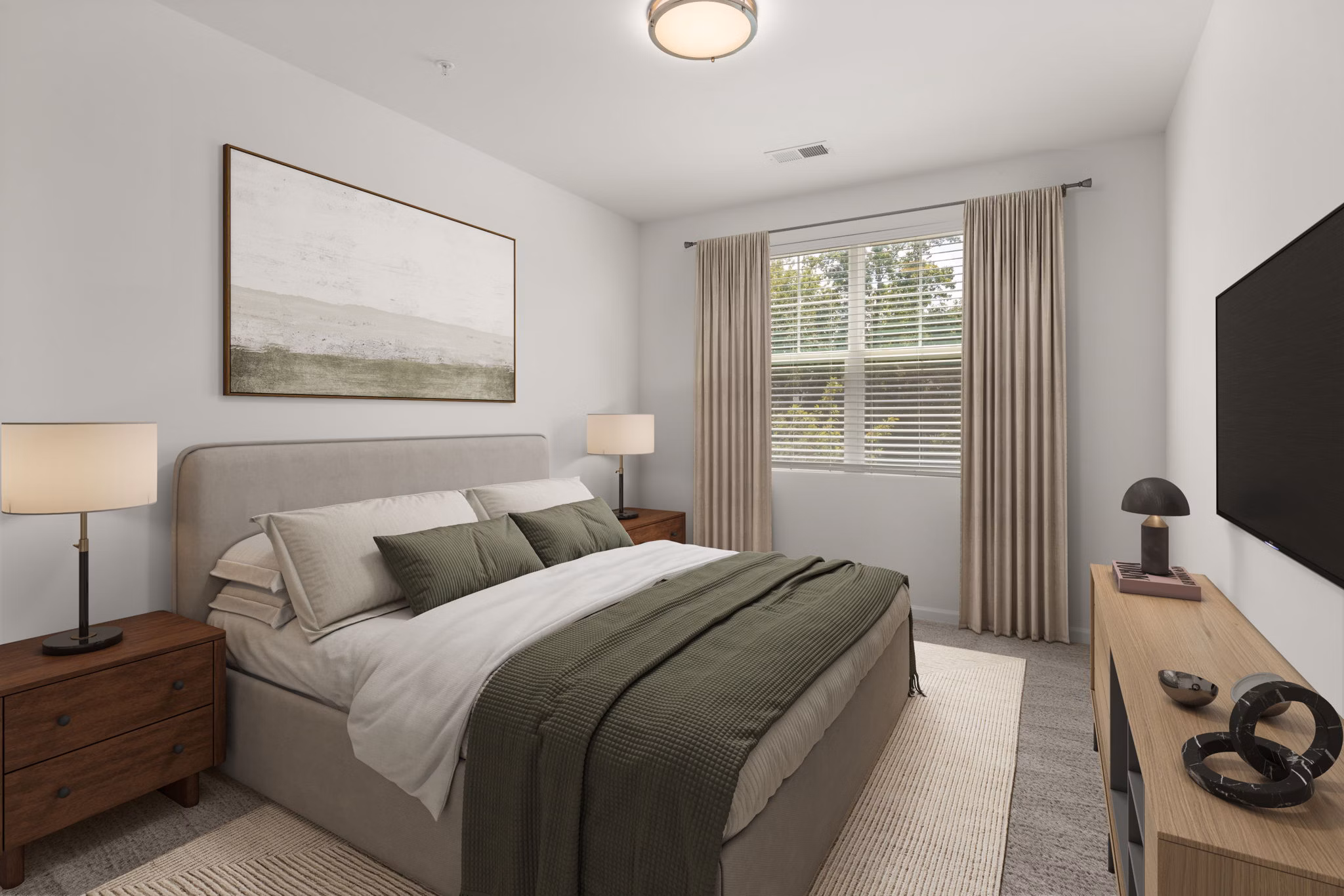 bedroom at Aventine Apartments