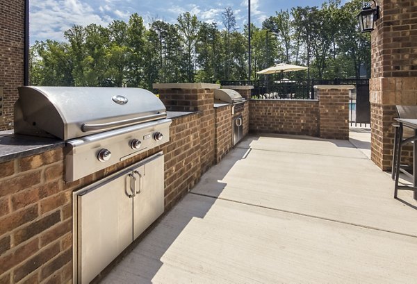 grill area at Aventine Apartments