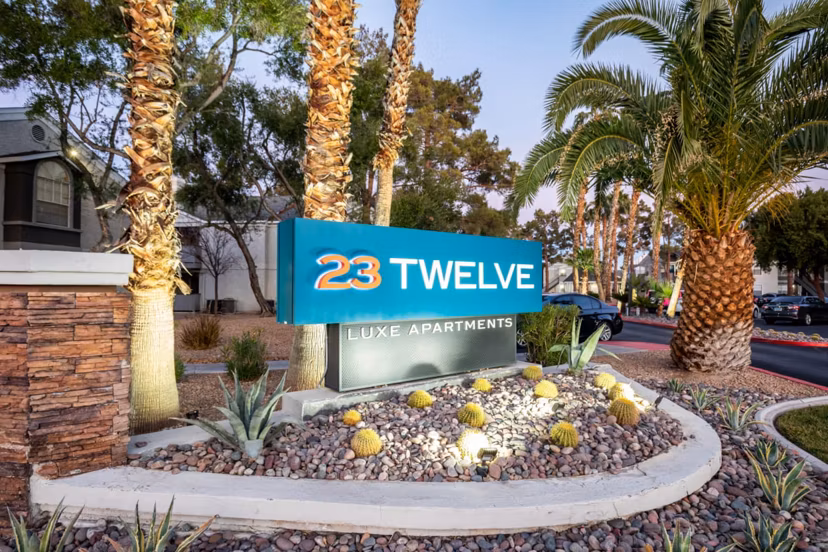 signage at 23 Twelve Luxe Apartments Apartments