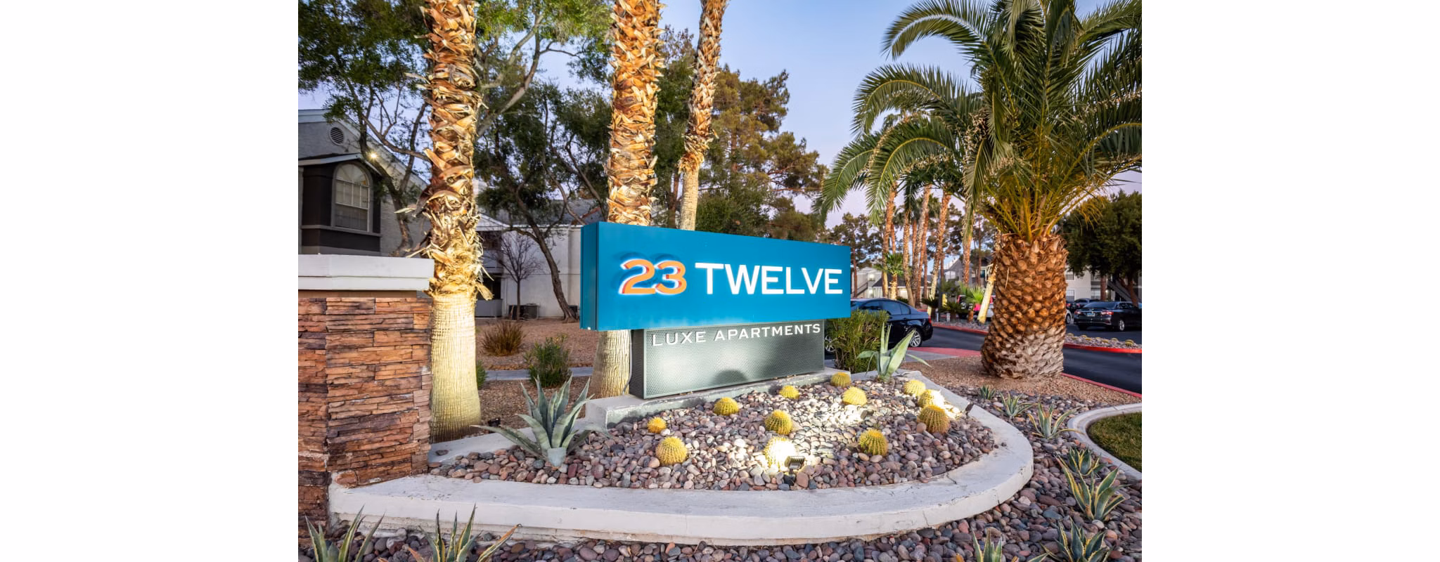 signage at 23 Twelve Luxe Apartments Apartments