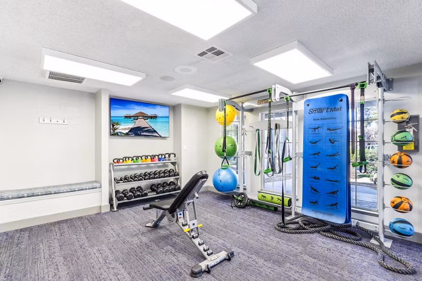 fitness center at 23 Twelve Luxe Apartments Apartments