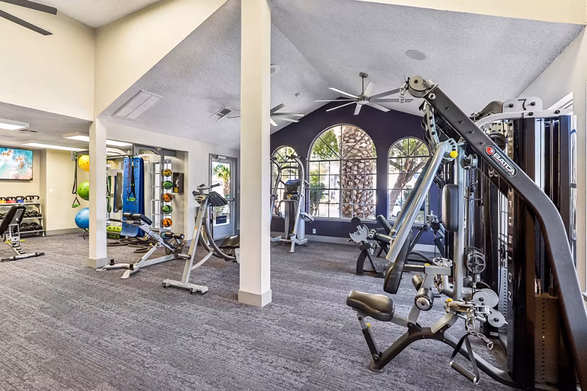 fitness center at 23 Twelve Luxe Apartments Apartments