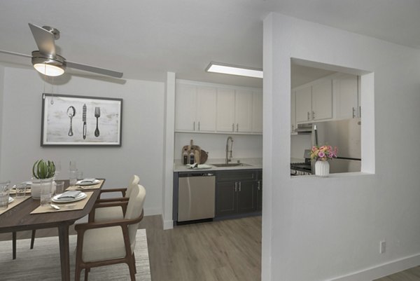 dining area at The Fairmont Apartments