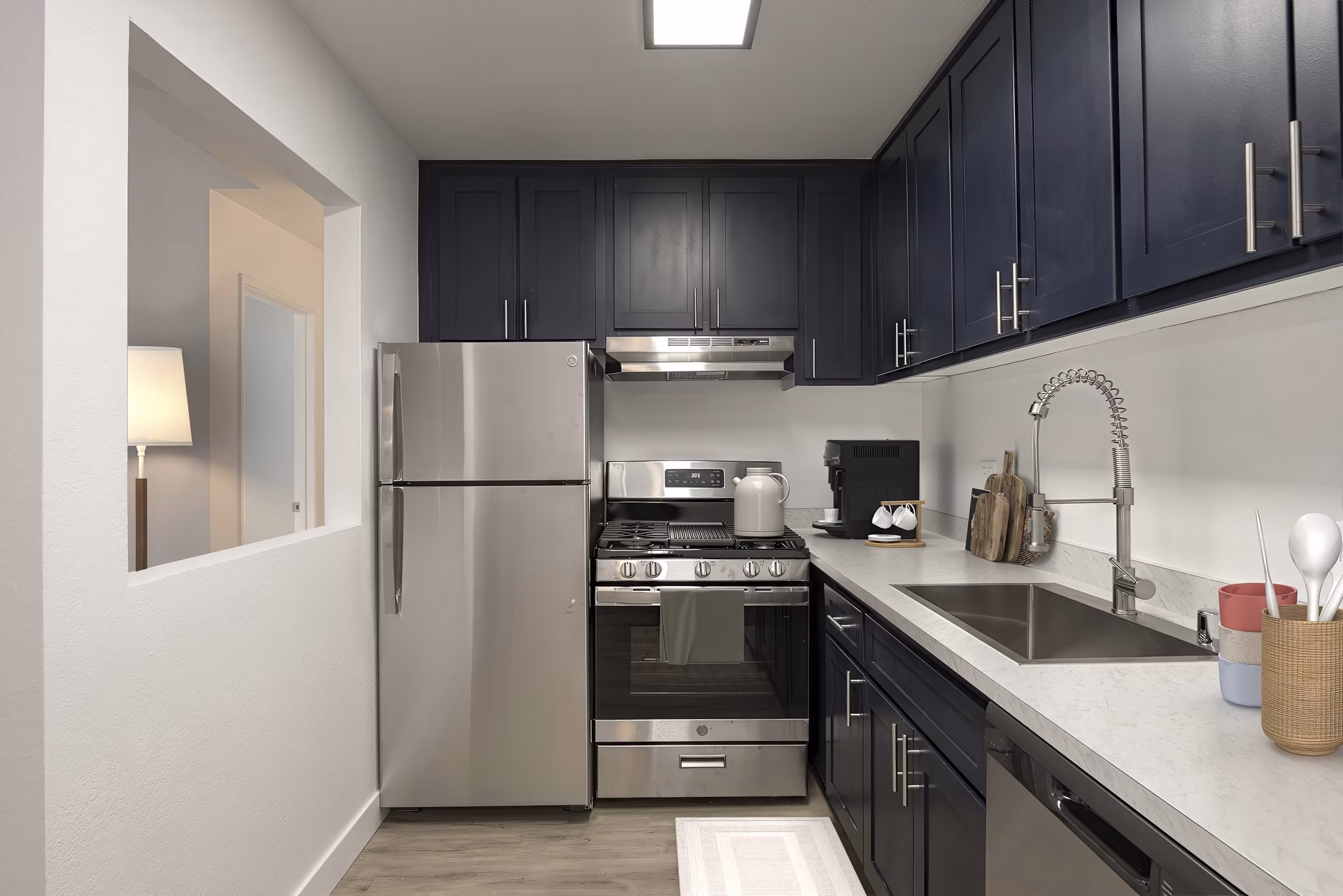 kitchen at Skyview Apartments