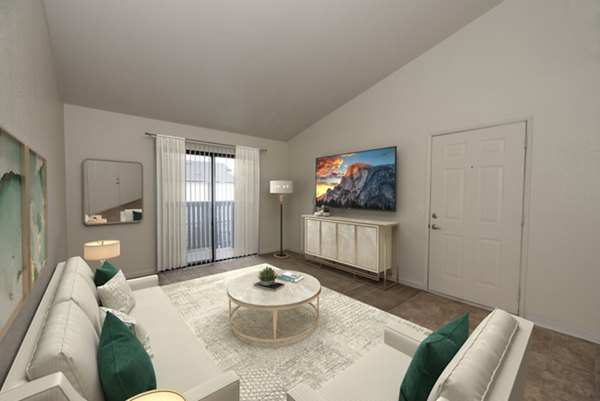 living room at The Fairmont Apartments