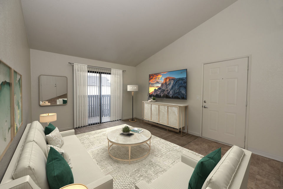 living room at The Fairmont Apartments