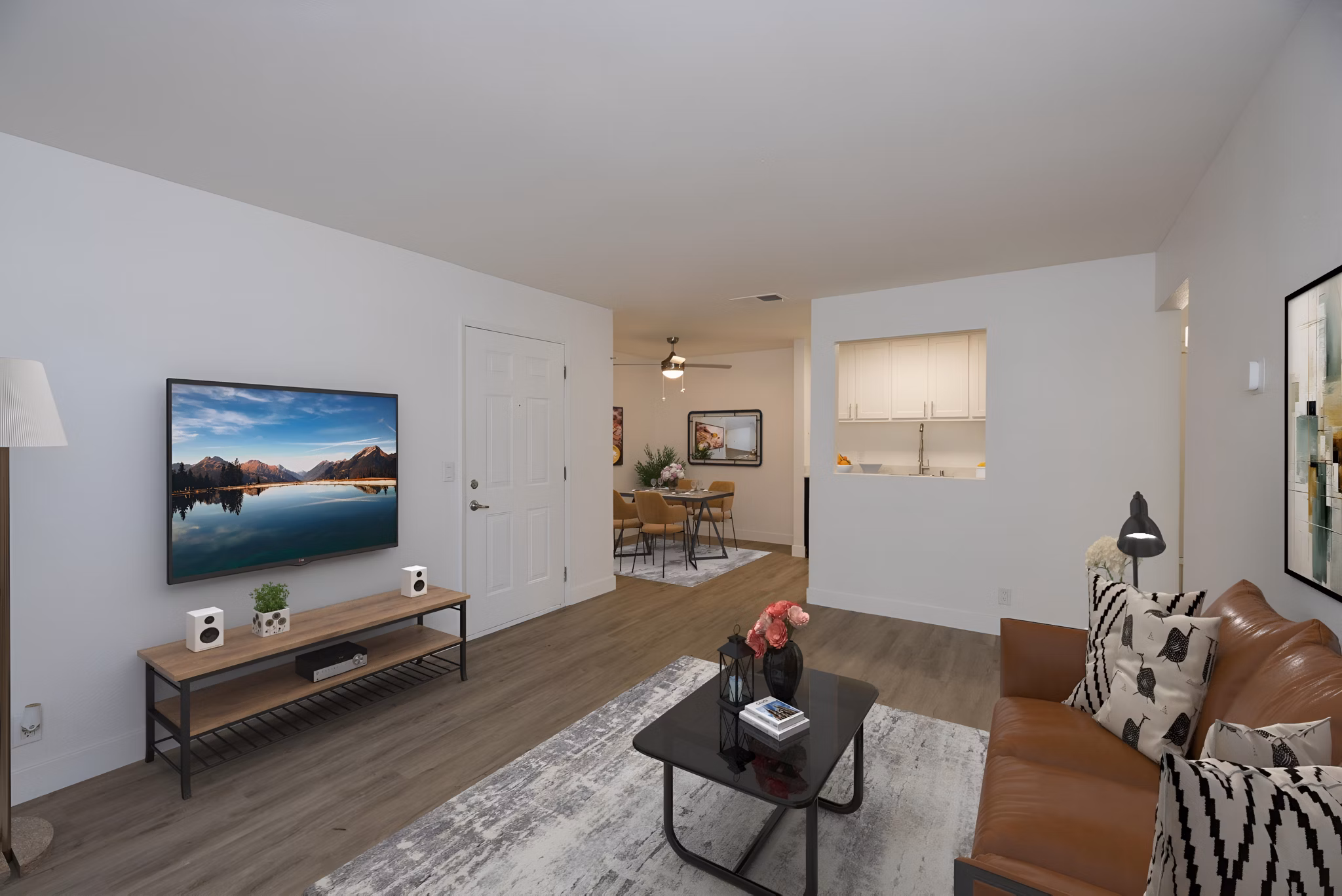 living room at The Fairmont Apartments