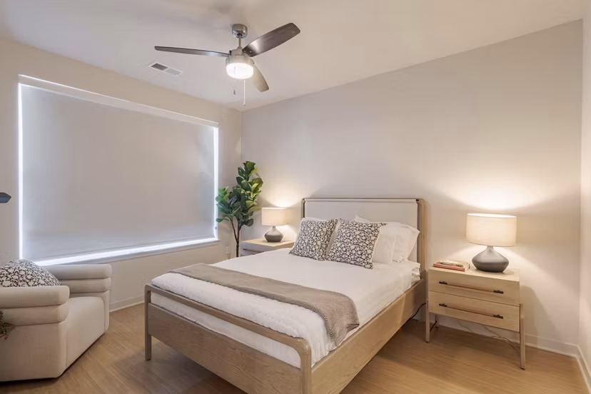 bedroom at Reflections Apartments