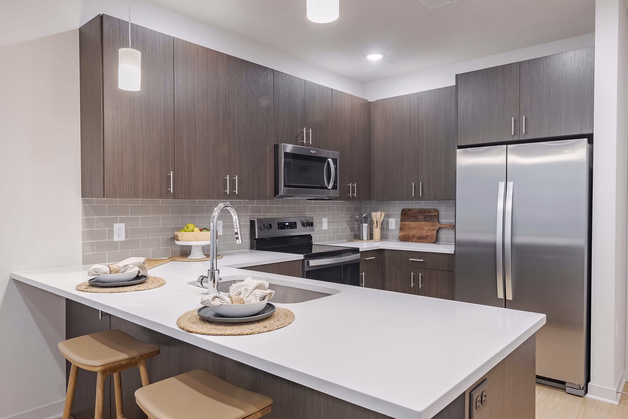 kitchen at Reflections Apartments