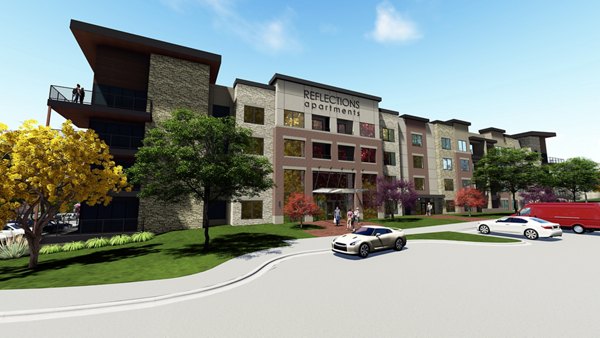 rendering at Reflections Apartments