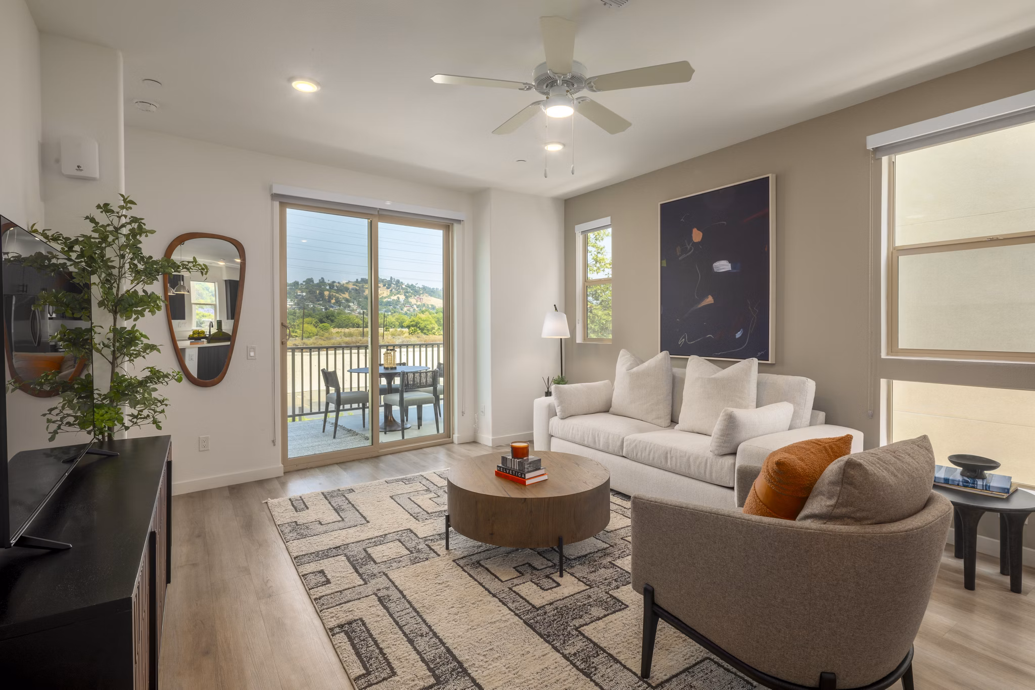 Living Room at Lilian Apartments