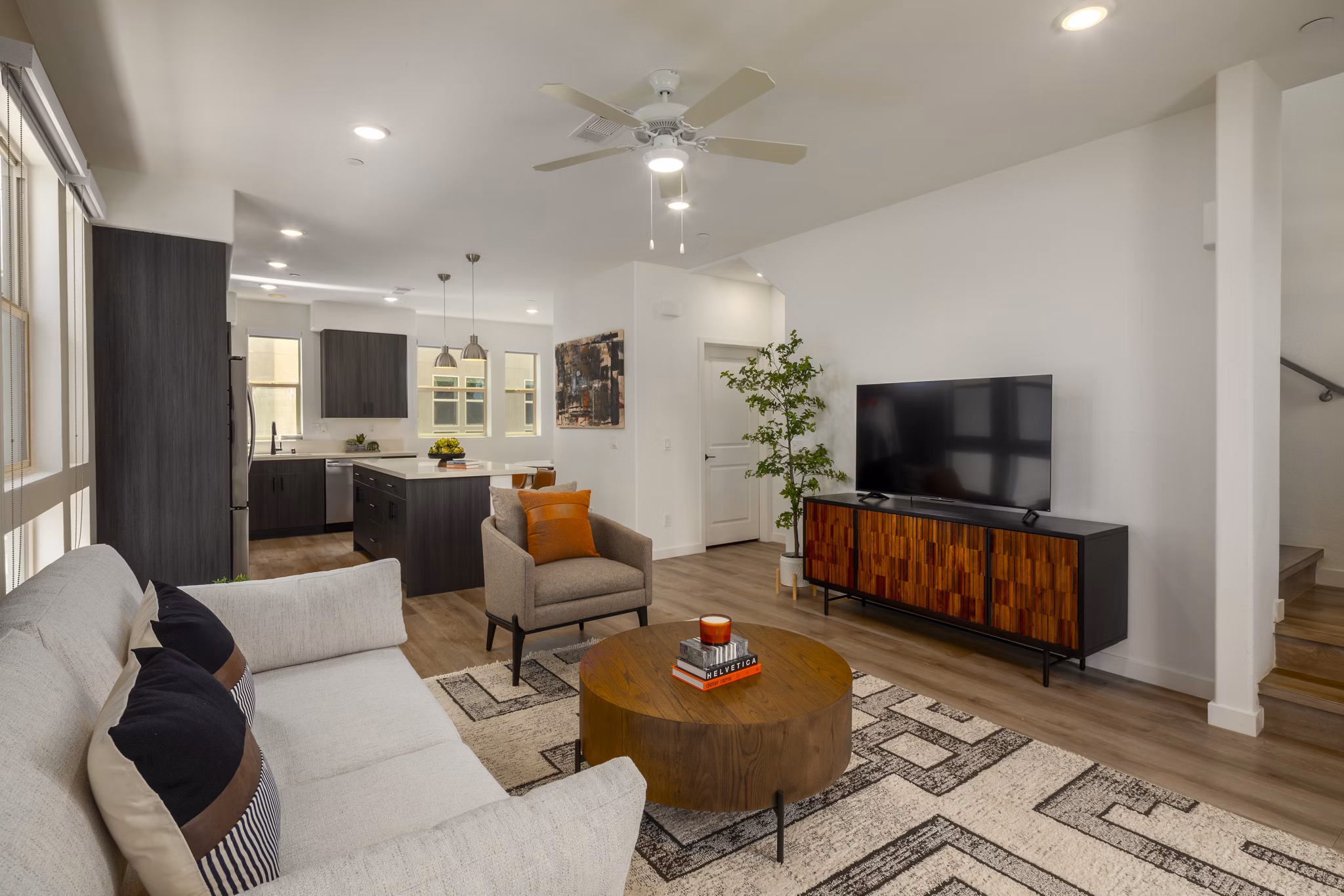 Living Room at Lilian Apartments