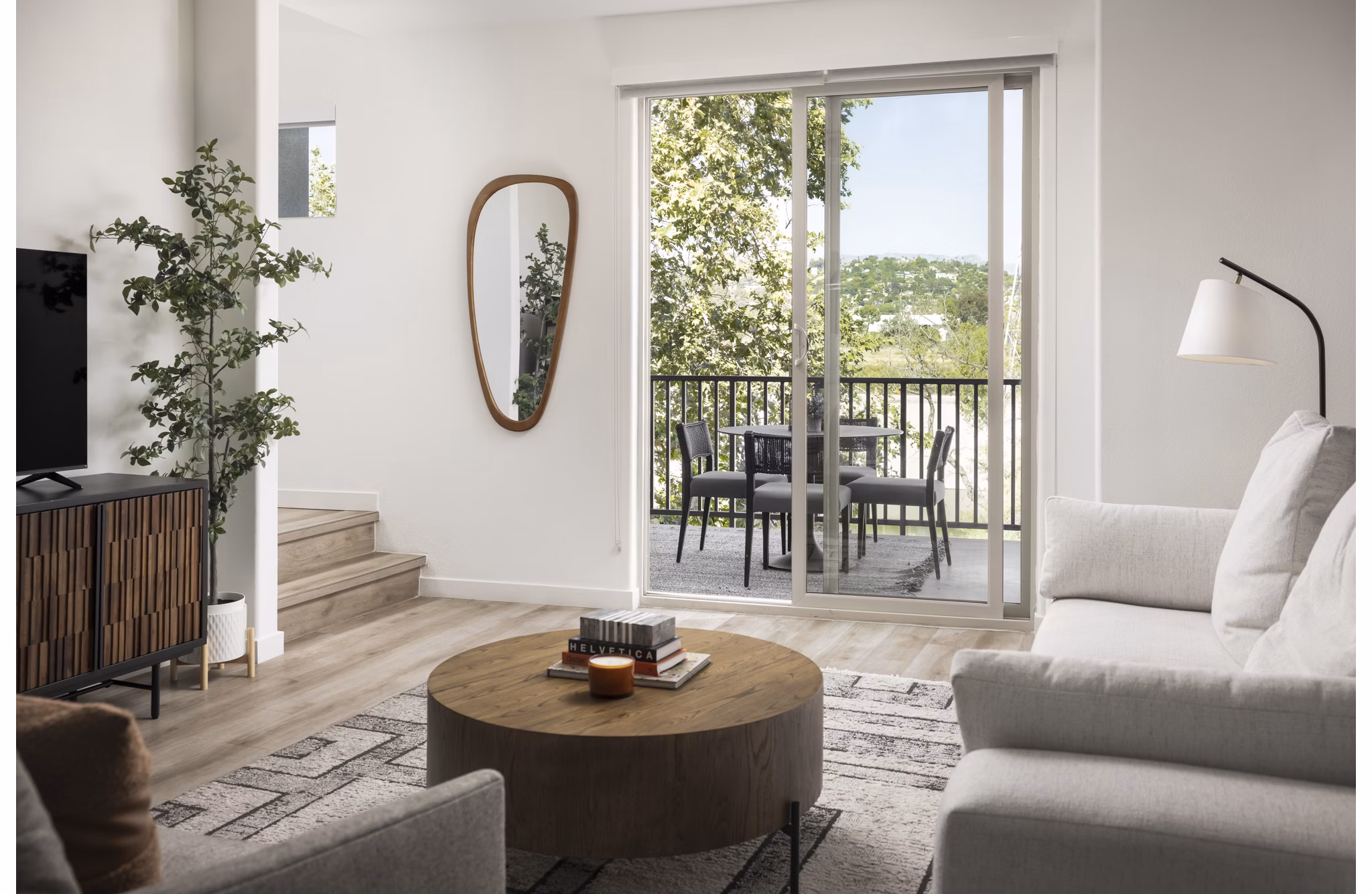 Living Room at Lilian Apartments