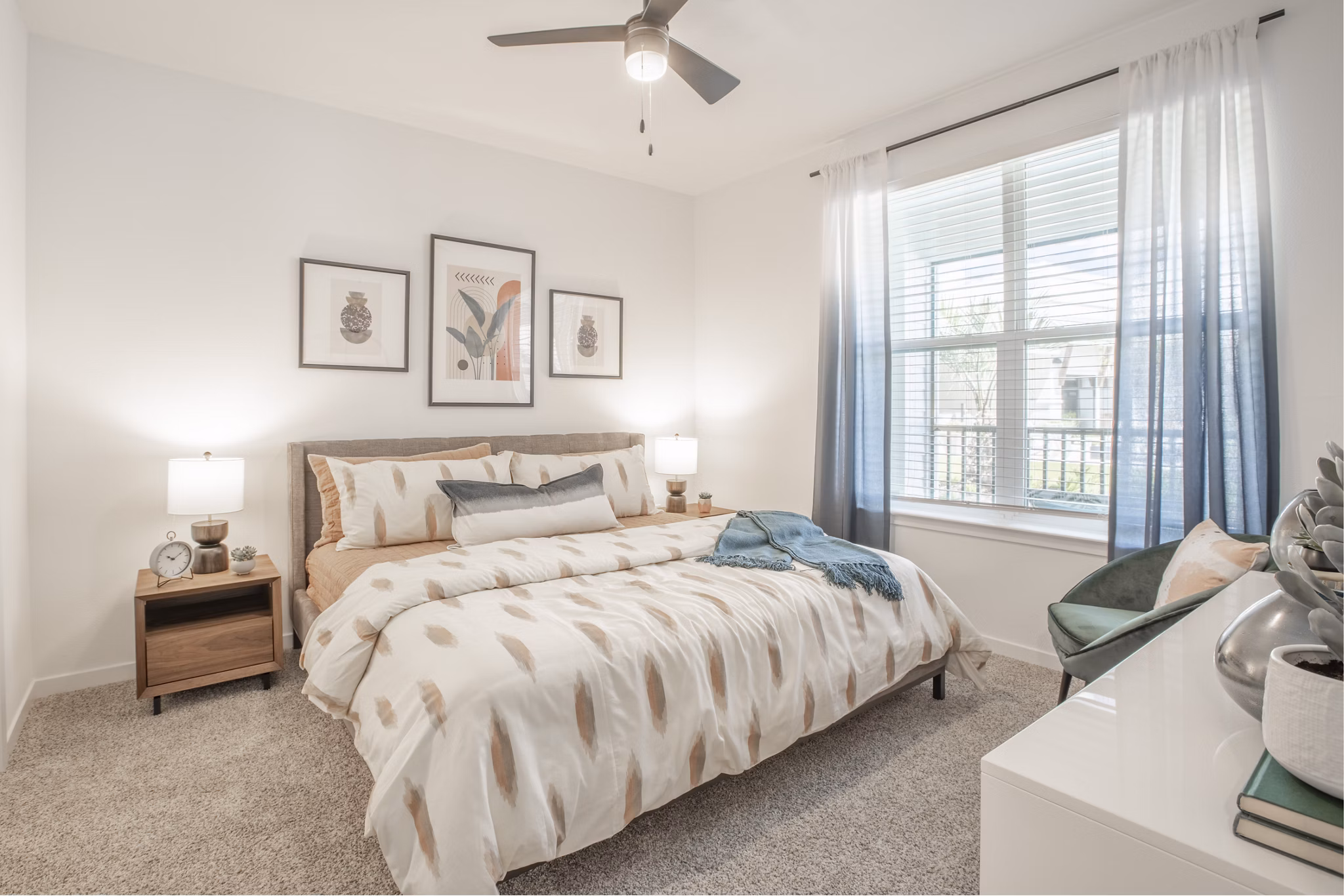bedroom at Reverie Winter Park Apartments