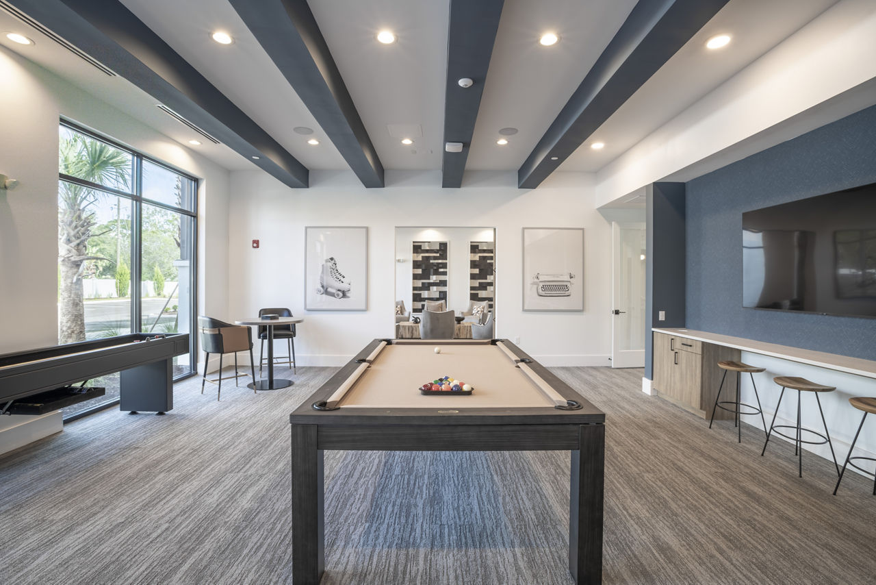 Game room at Rosalia Winter Park