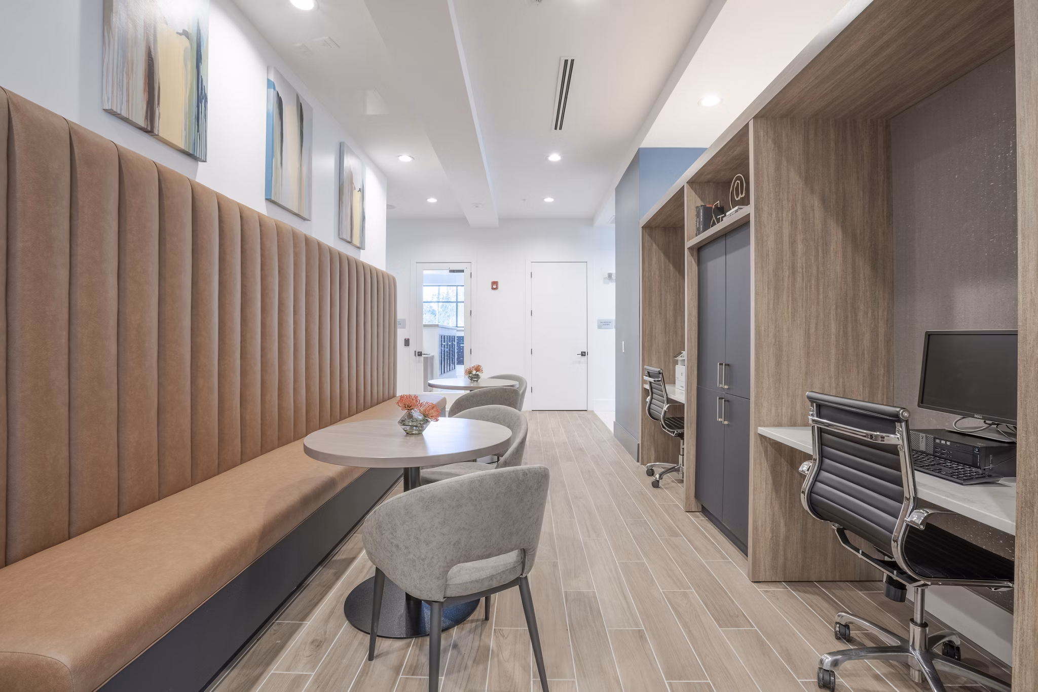 home office at Reverie Winter Park Apartments