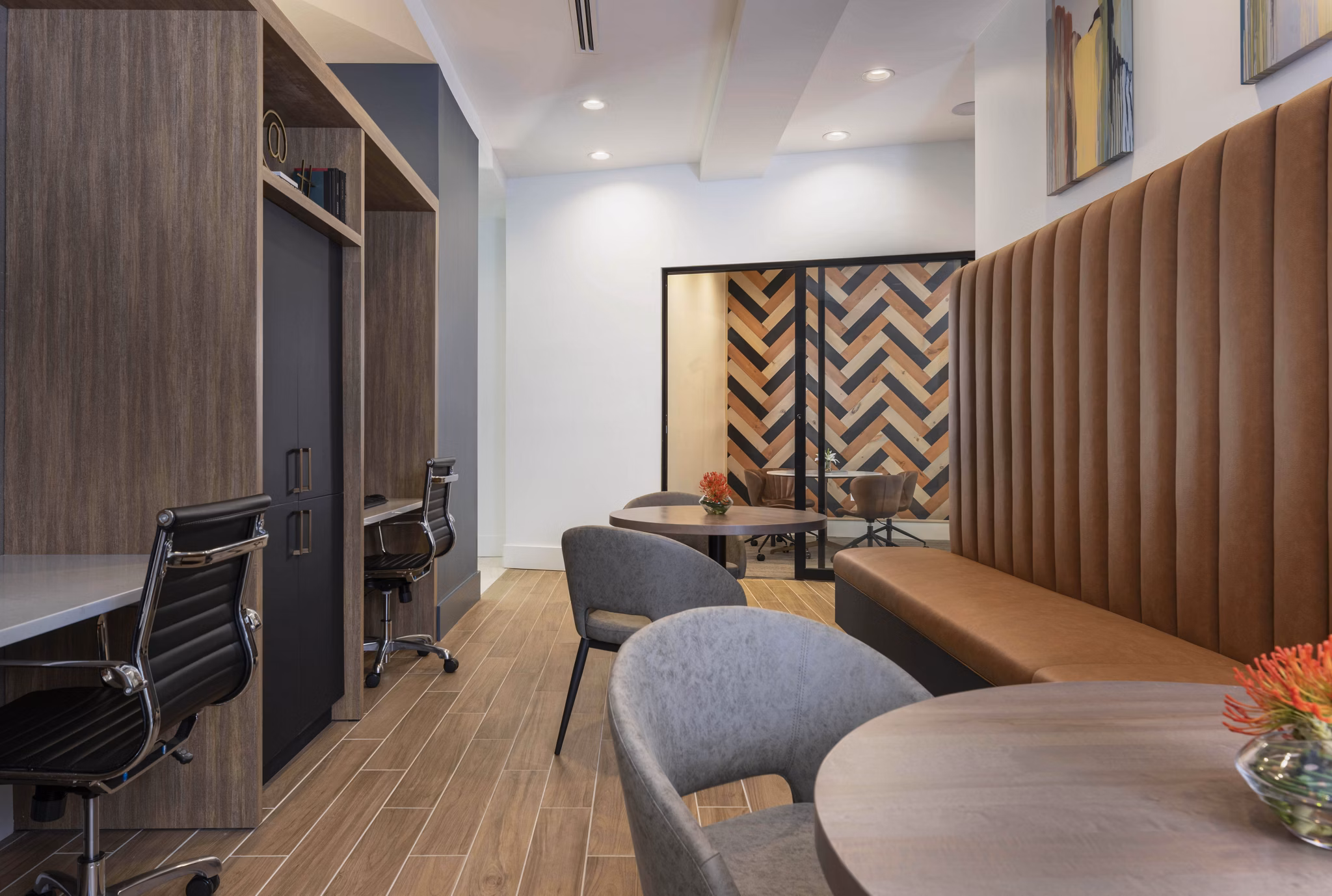home office at Reverie Winter Park Apartments