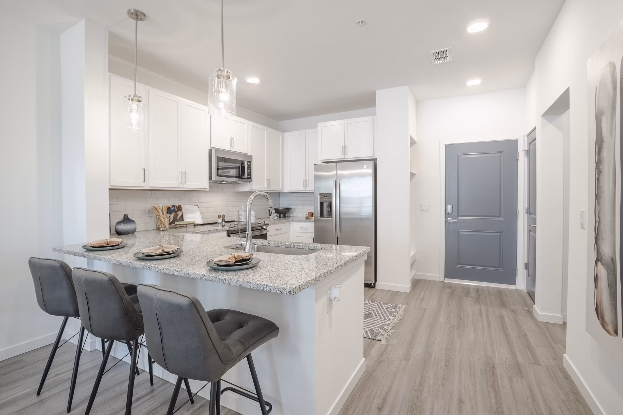 kitchen at Reverie Winter Park Apartments