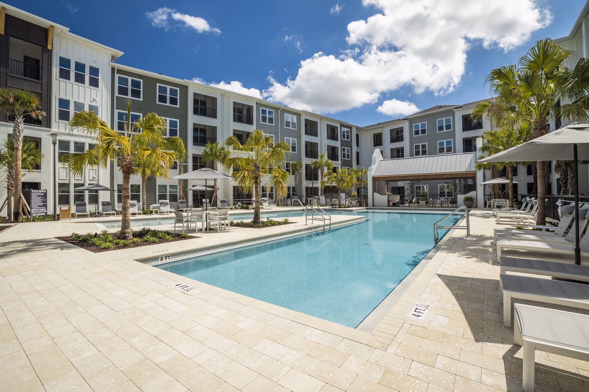 pool at Reverie Winter Park Apartments