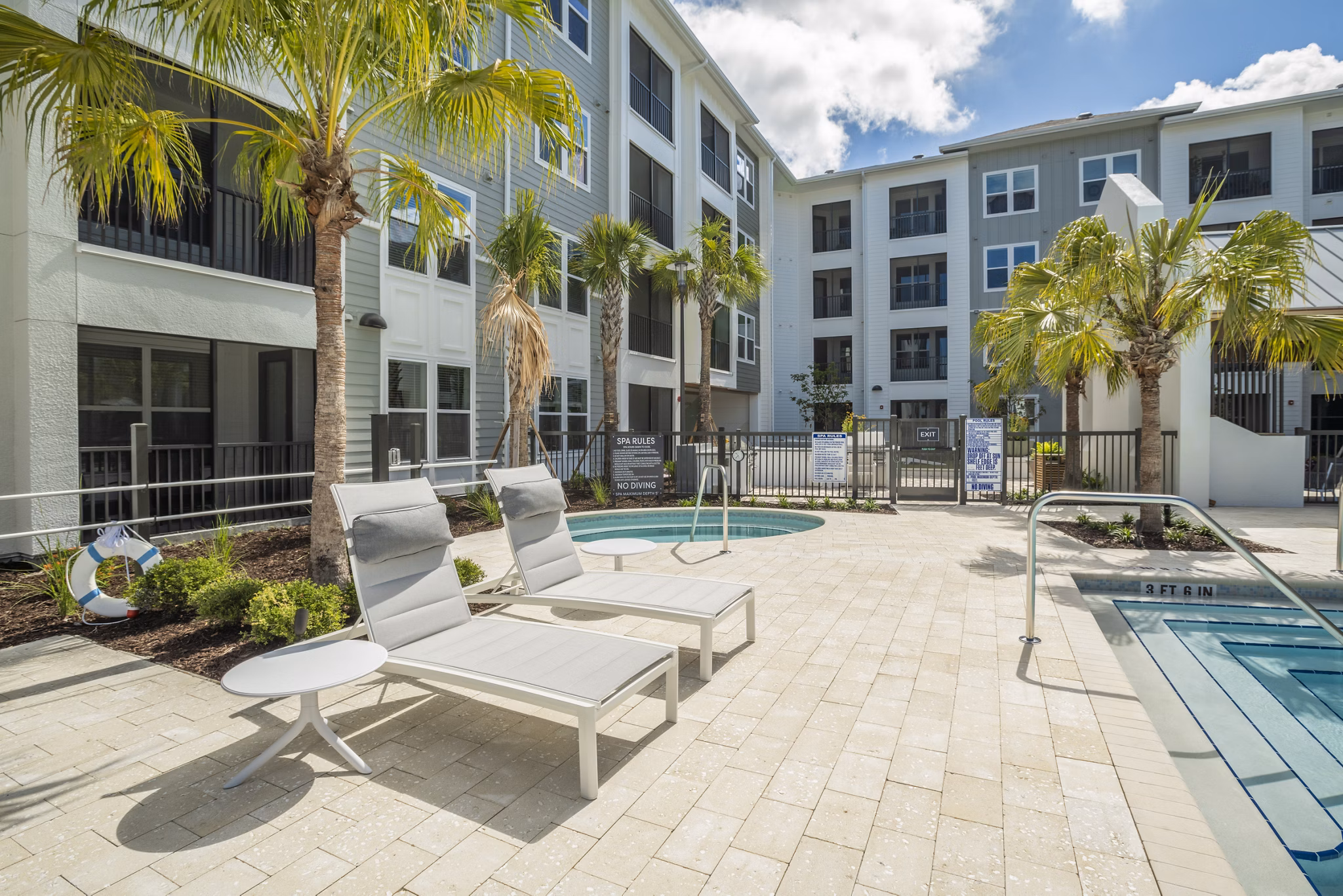 pool at Reverie Winter Park Apartments