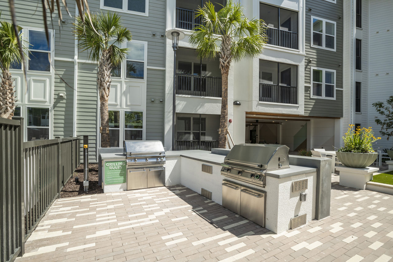 Grill area at Rosalia Winter Park