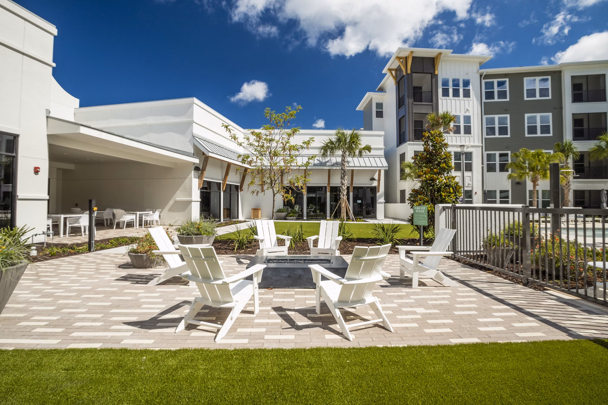 fire kit at Reverie Winter Park Apartments