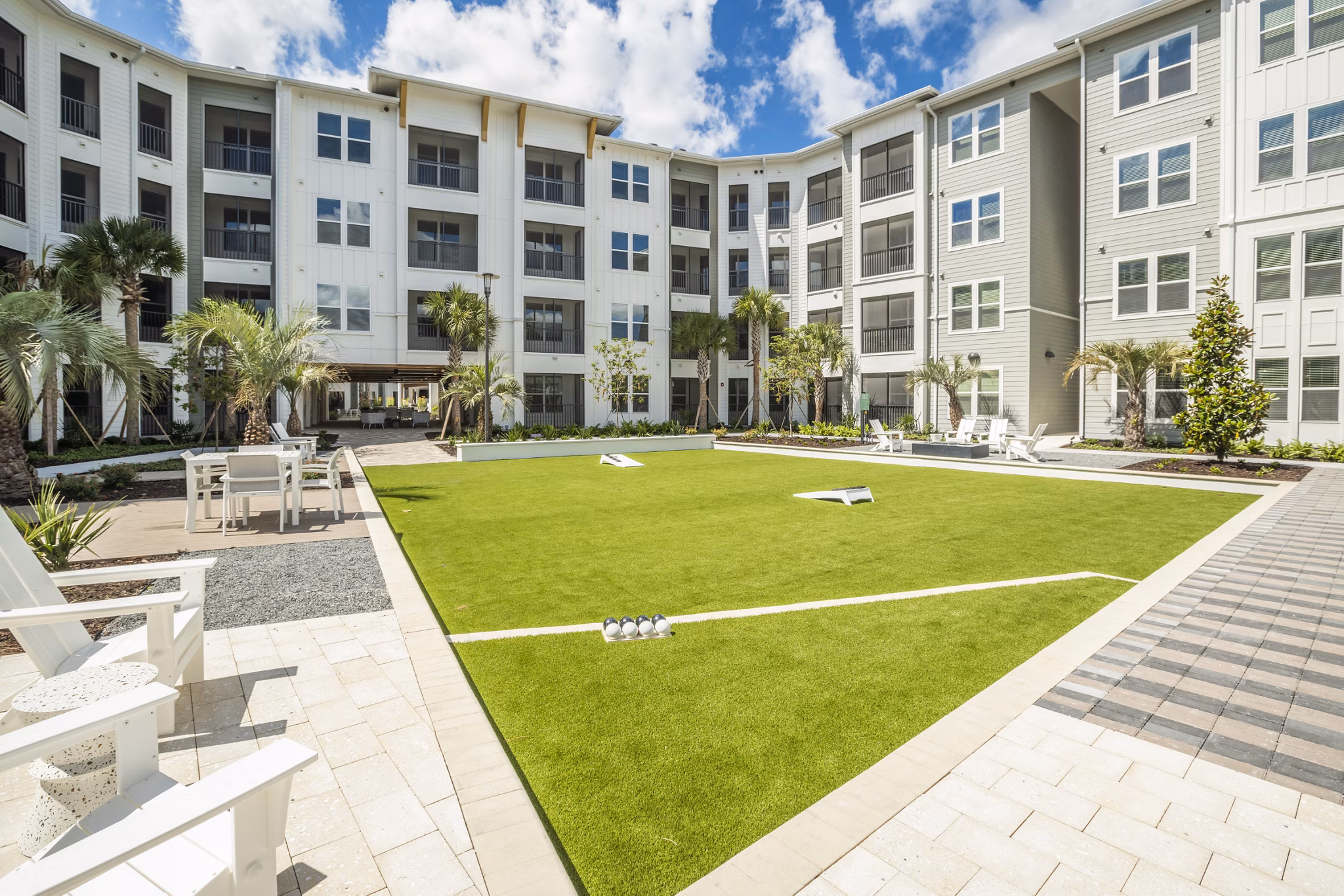 dog park at Reverie Winter Park Apartments