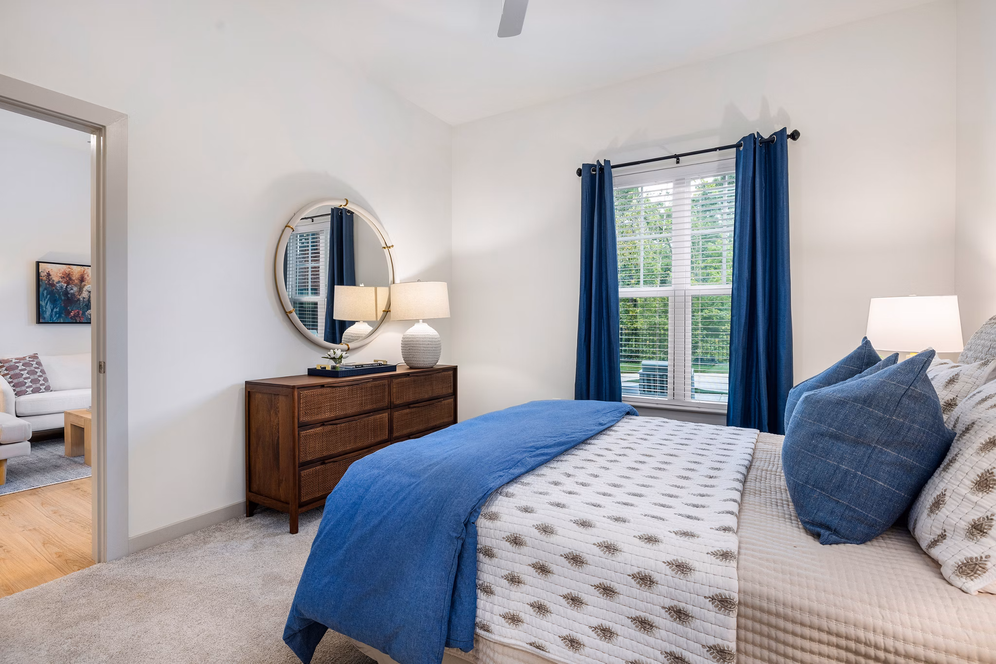 bedroom at Album Matthews Apartments 