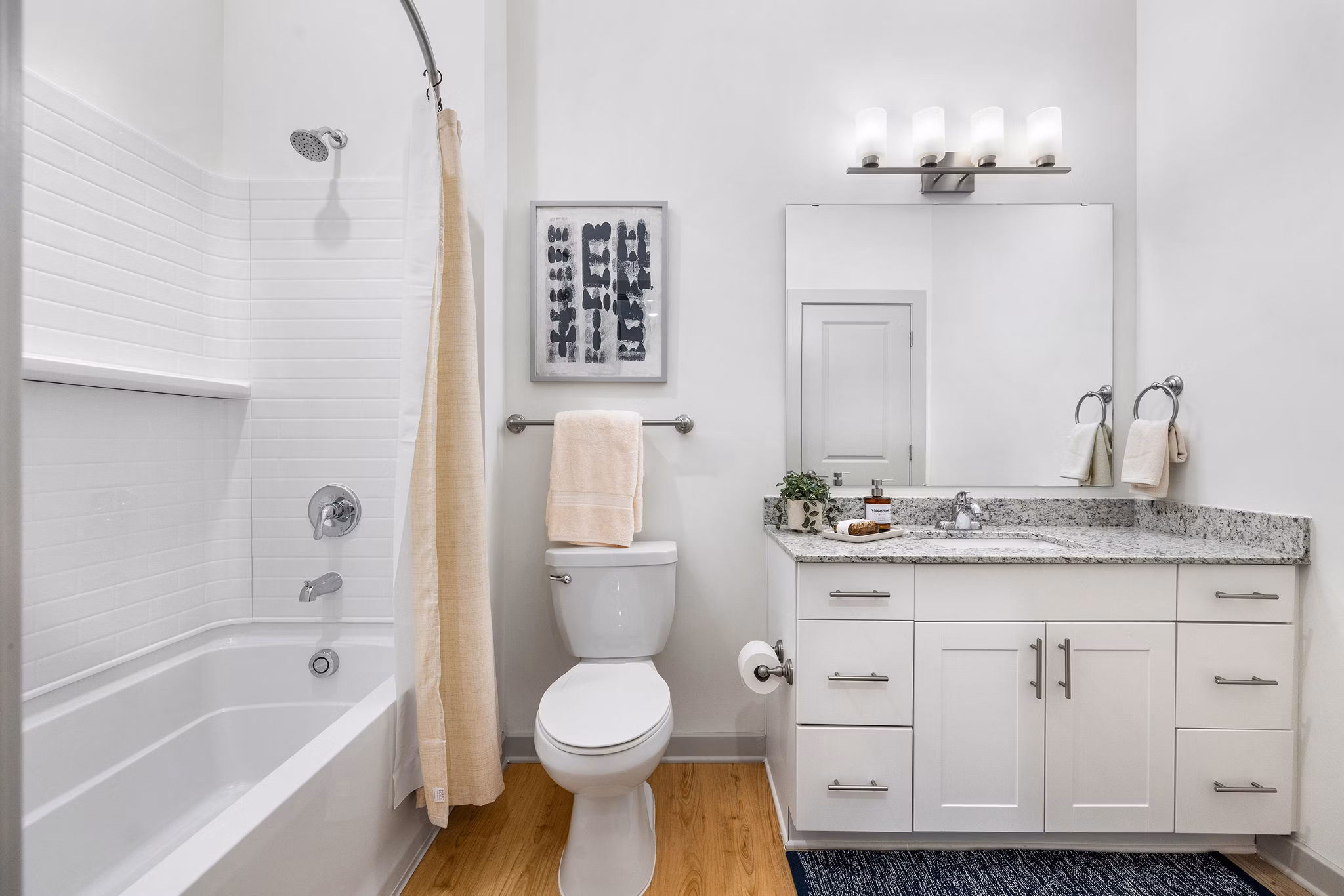 bathroom at Album Matthews Apartments 
