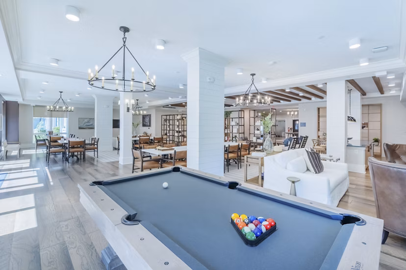 game room at Arden at Huntersville Apartments