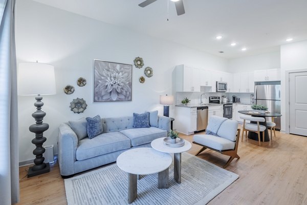 living room at Arden at Huntersville Apartments
