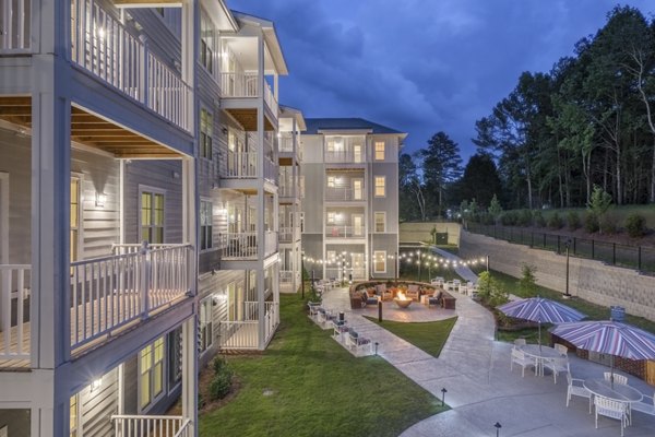 fire pit at Arden at Indian Land Apartments