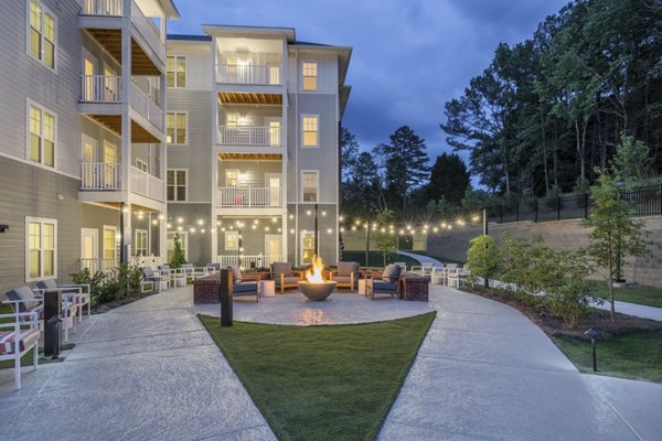 fire pit at Arden at Indian Land Apartments