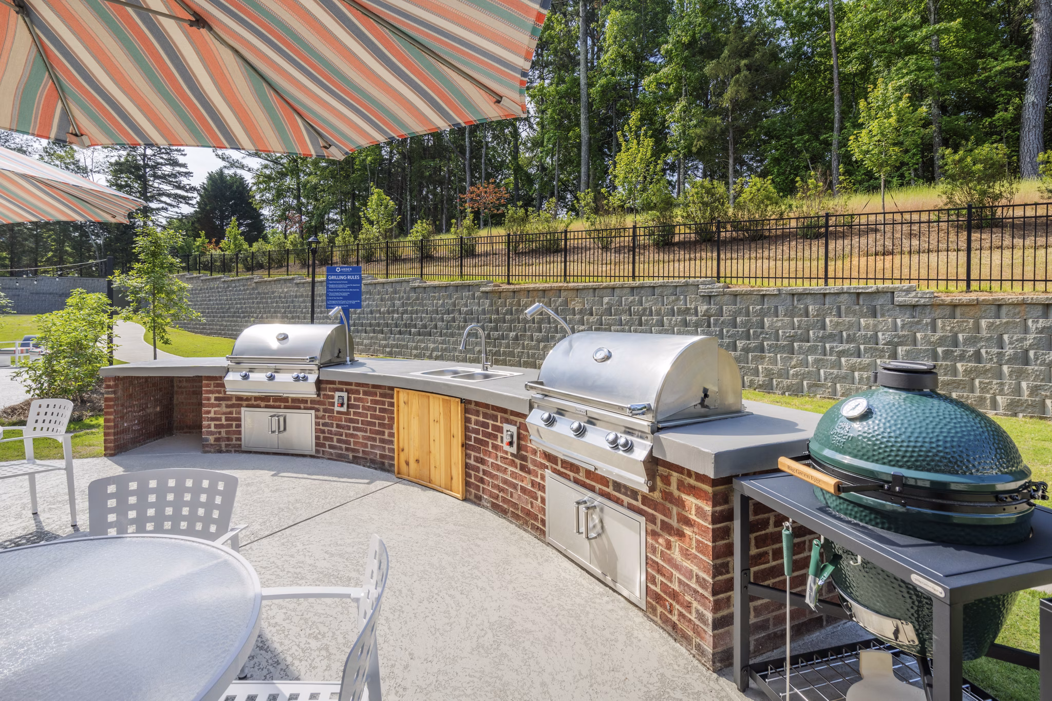 grill area at Arden at Indian Land Apartments