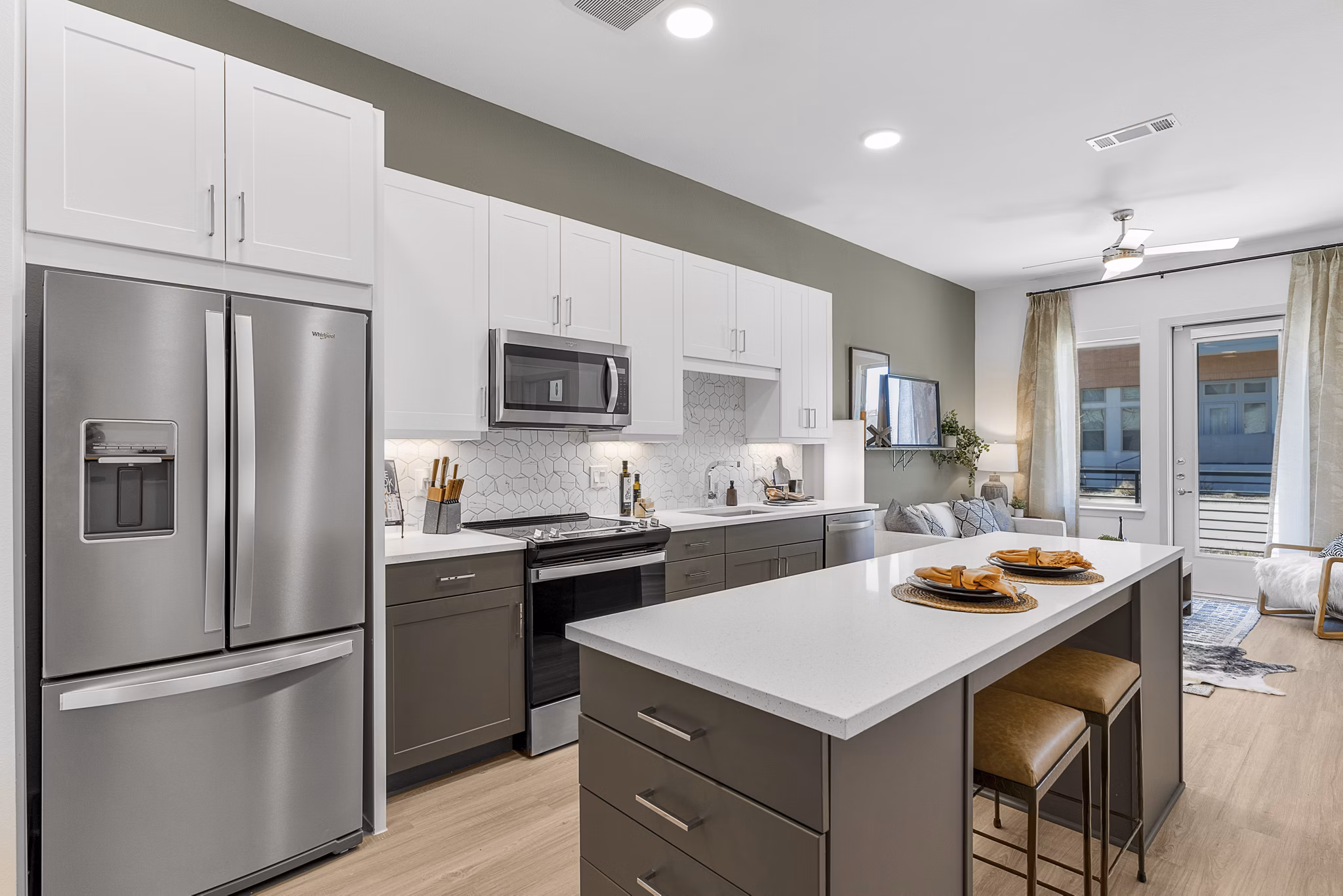 kitchen at Alta Magnolia Apartments