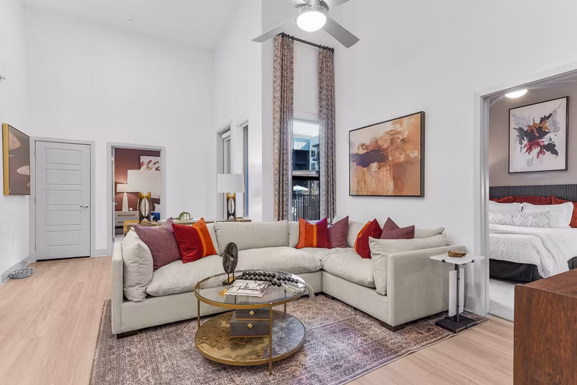 living room at Alta Magnolia Apartments