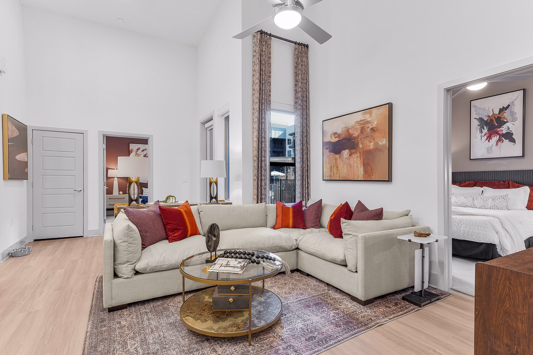 living room at Alta Magnolia Apartments